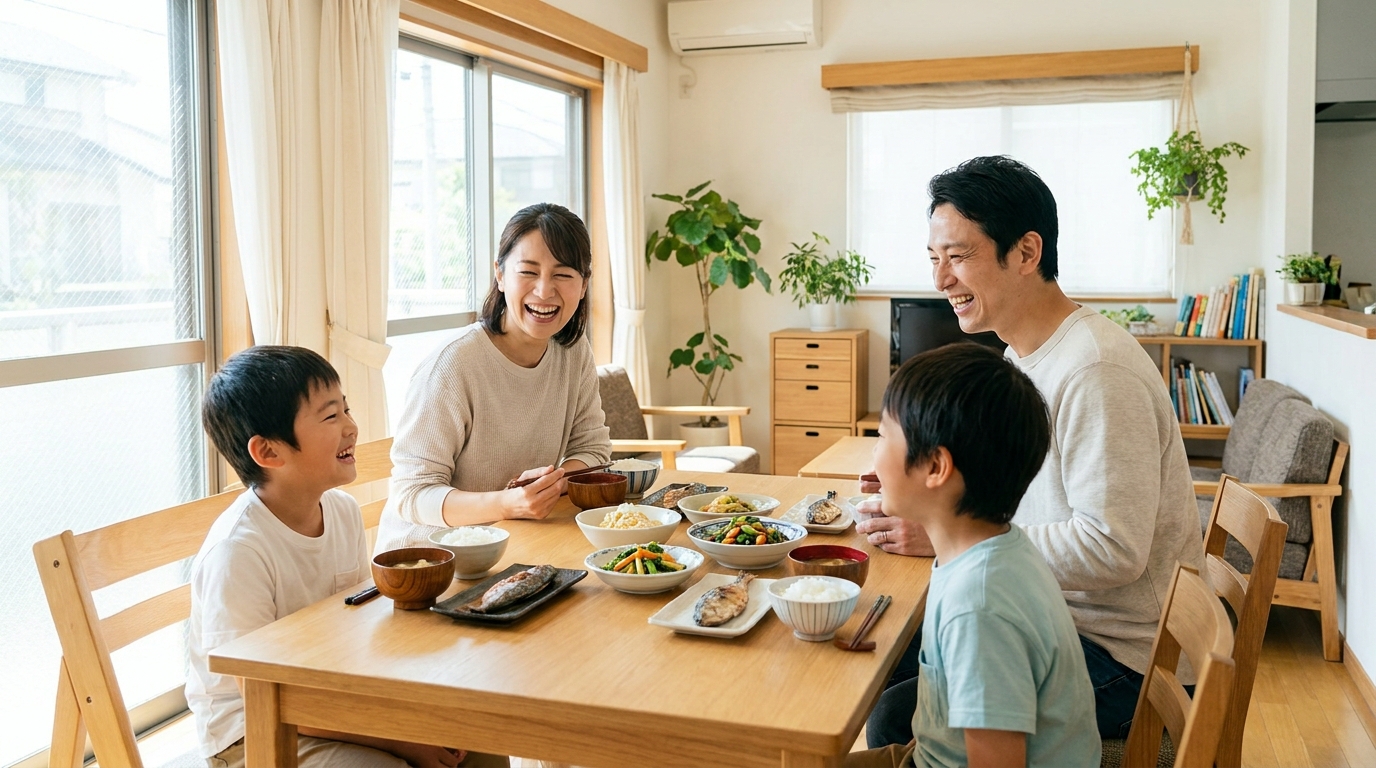 家族の食卓と家事代行で生まれたゆとり